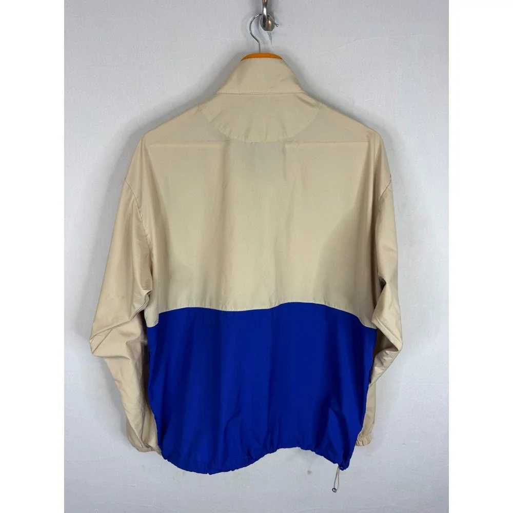 JW Anderson Uniqlo Colorblock Windbreaker Tan Blue Black 311-427976 Size M